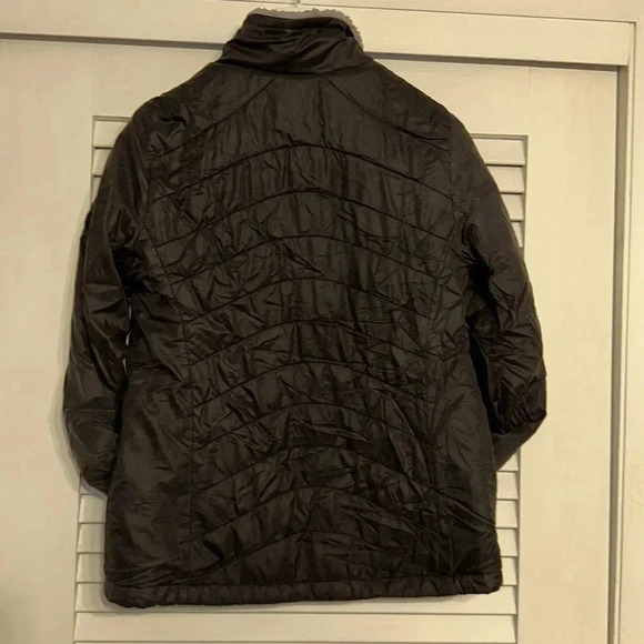The NORTH FACE designer Women’s small zipper jacket/coat black w/gray interior - Picture 5 of 5